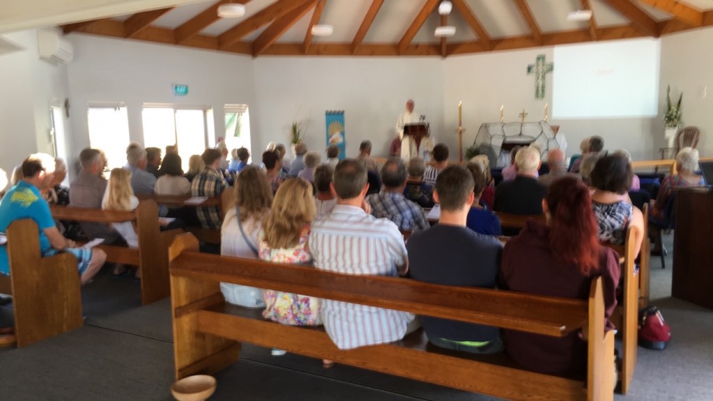 Easter Sunday congregation at Christ the King