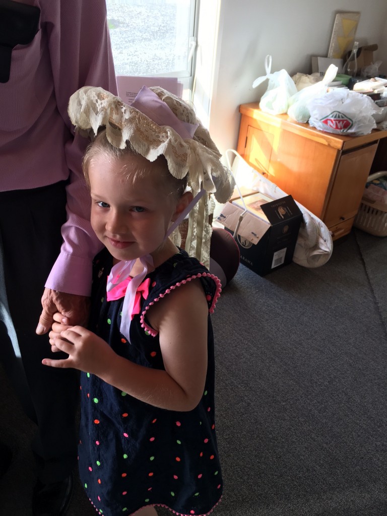 The youngest person at Christ the King on Easter Sunday!